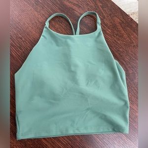Old Navy Powersoft longline bra shelf top. Great material, very comfortable.